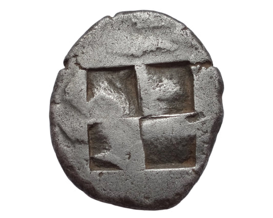 "Fine Style"NGC "Ch XF" 4/5 -3/5 MACEDON, Neapolis. Circa 525-480 BC. AR Stater