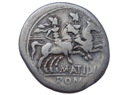 M. Atilius Saranus 148 BC. AR Denarius