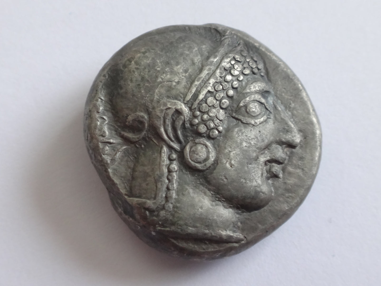 Greek Attica, Athens AR Tetradrachm. Circa 500-480 BC. Rare archaic type!