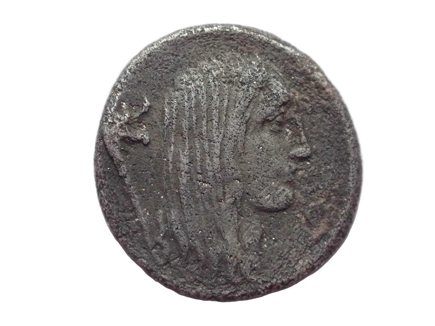 L. Hostilius Saserna. 48 BC. AR Denarius, Rome.