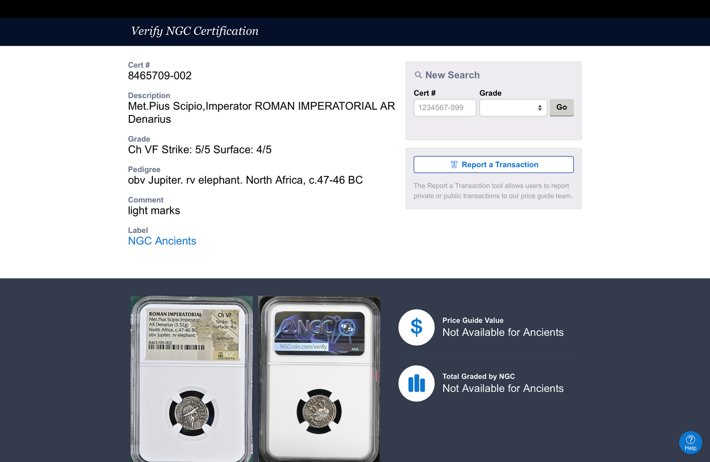 Q. Caecilius Metellus Pius Scipio. 47- Spring 46 BC. AR Denarius