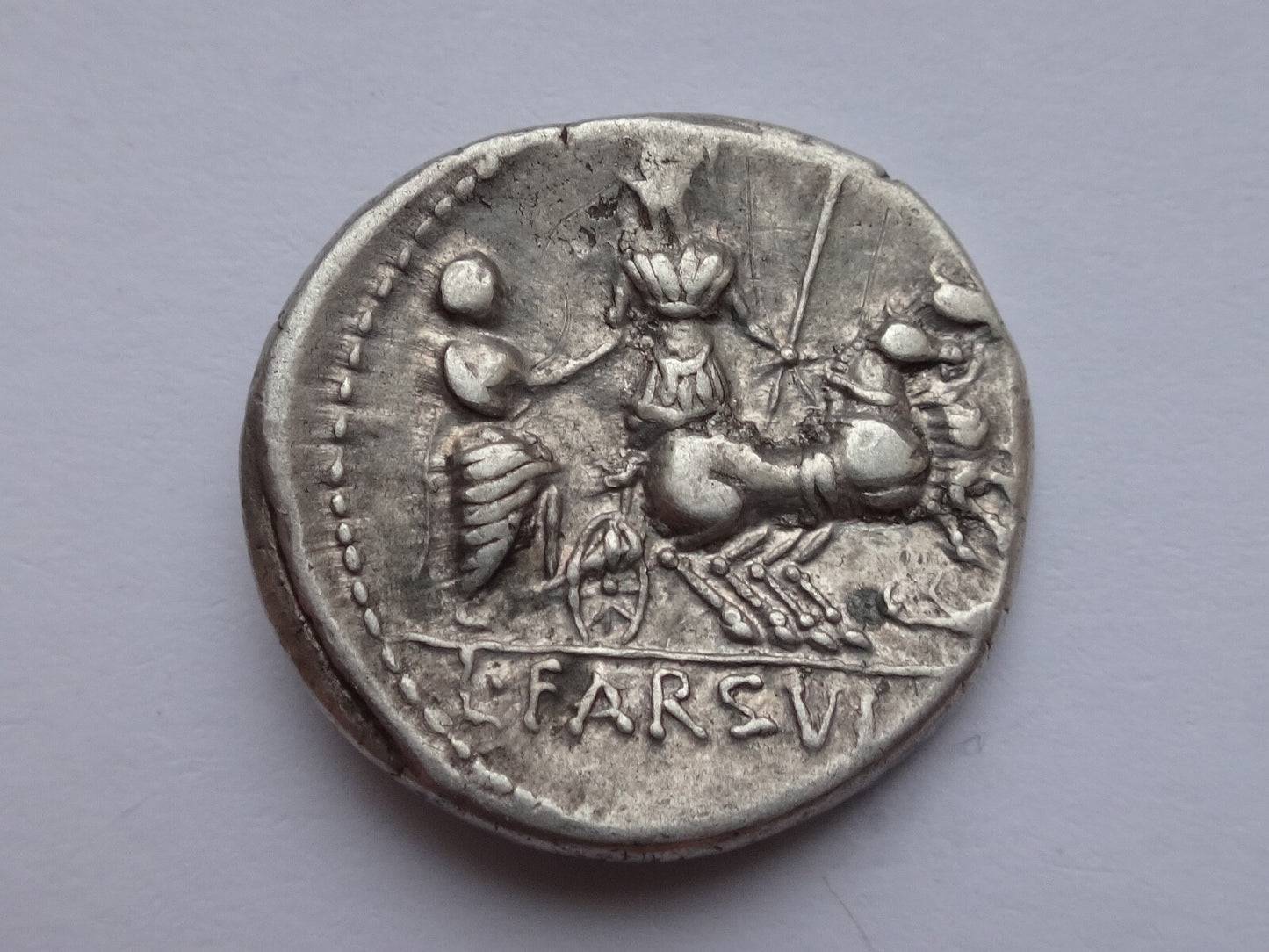 Roman Republic. L. Farsuleius Mensor. 76 BC. AR Denarius. Rome mint.. Rome mint.