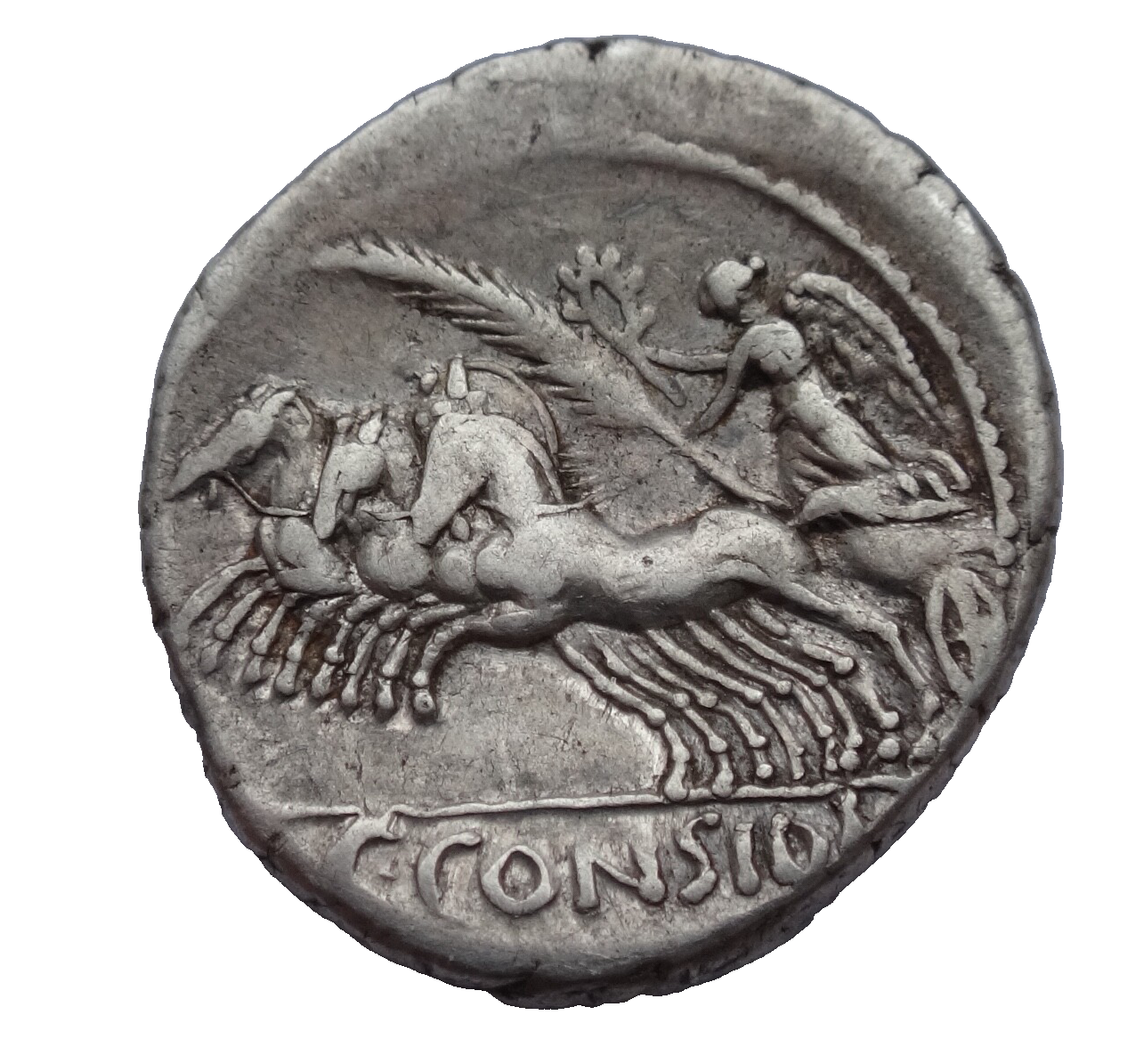 Roman Republic. C. Considius Paetus AR Denarius. Rome, 46 BC. Rome mint.