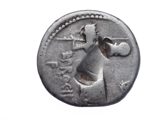 Roman Republic. L. Procilius Denarius 80 BC, AR.