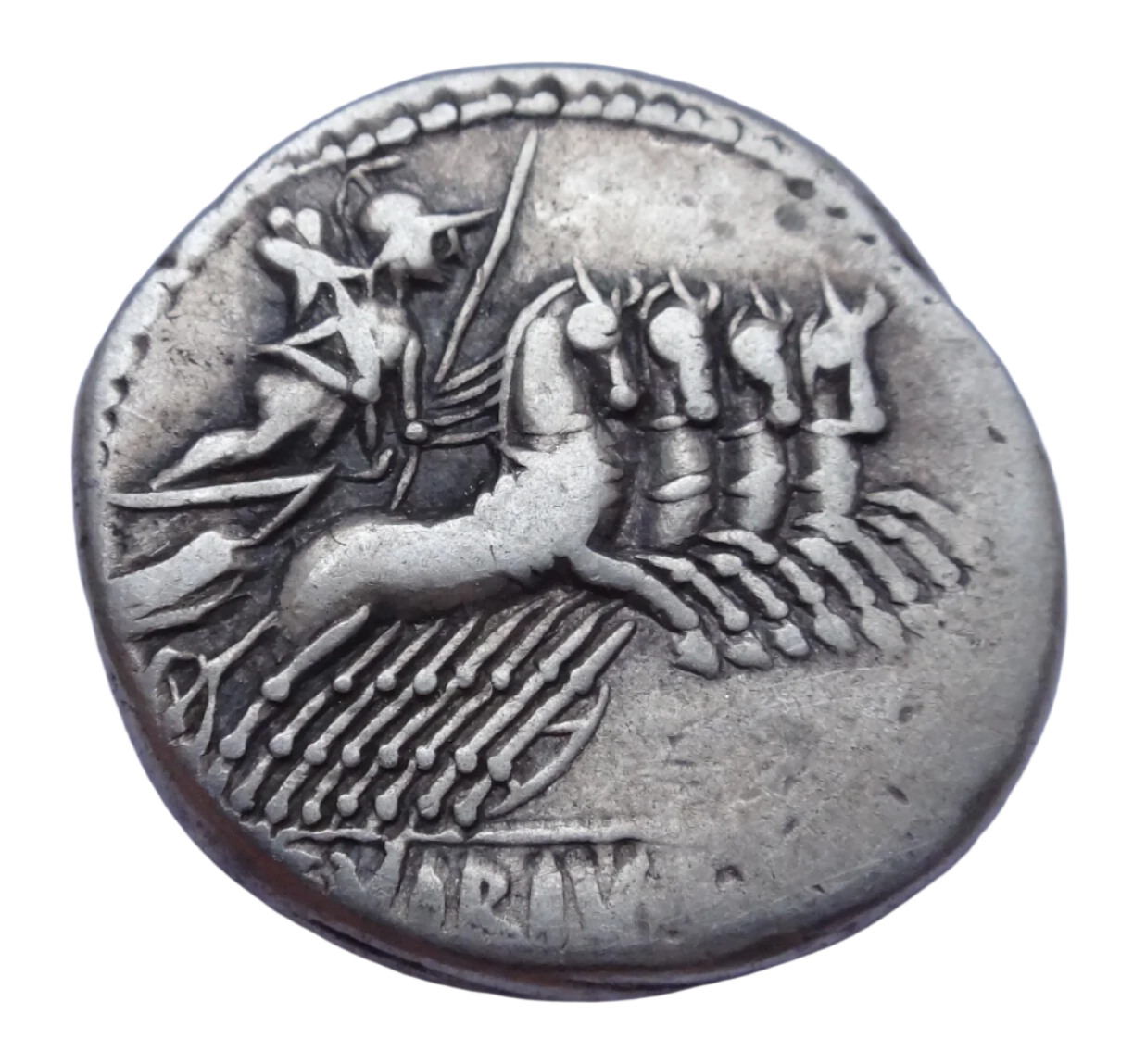Roman Republic C. Vibius C. f. Pansa, 90 BC. AR Denarius. Rome mint.