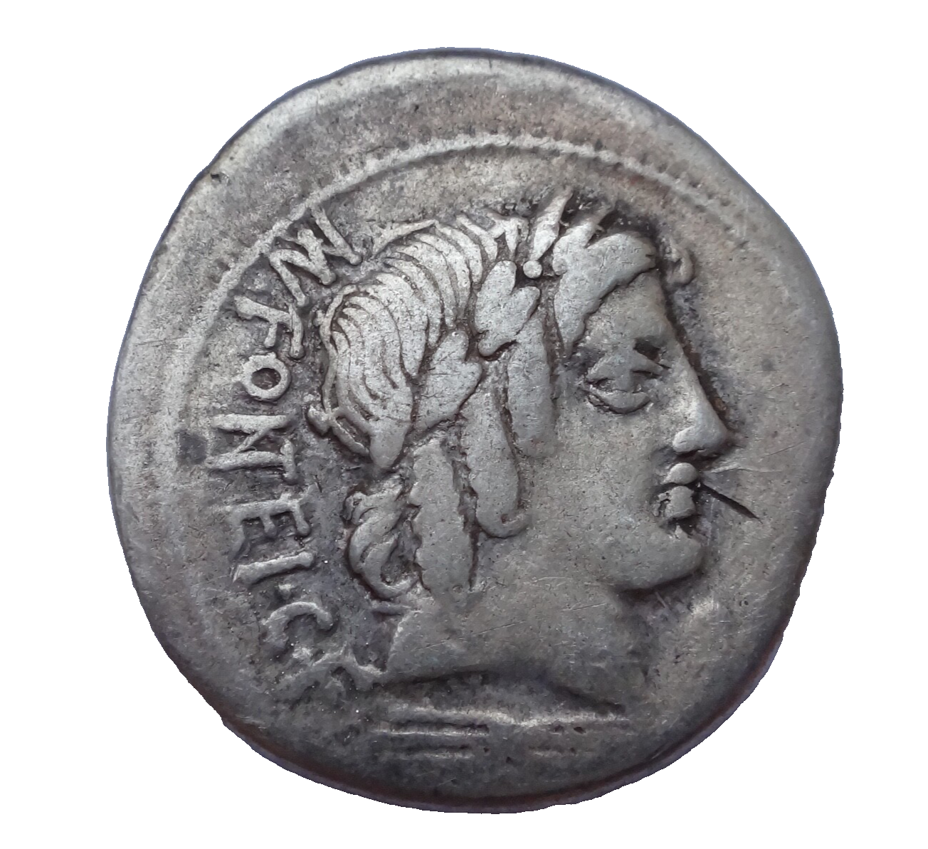 Mn. Fonteius C.f. 85 BC. AR Denarius