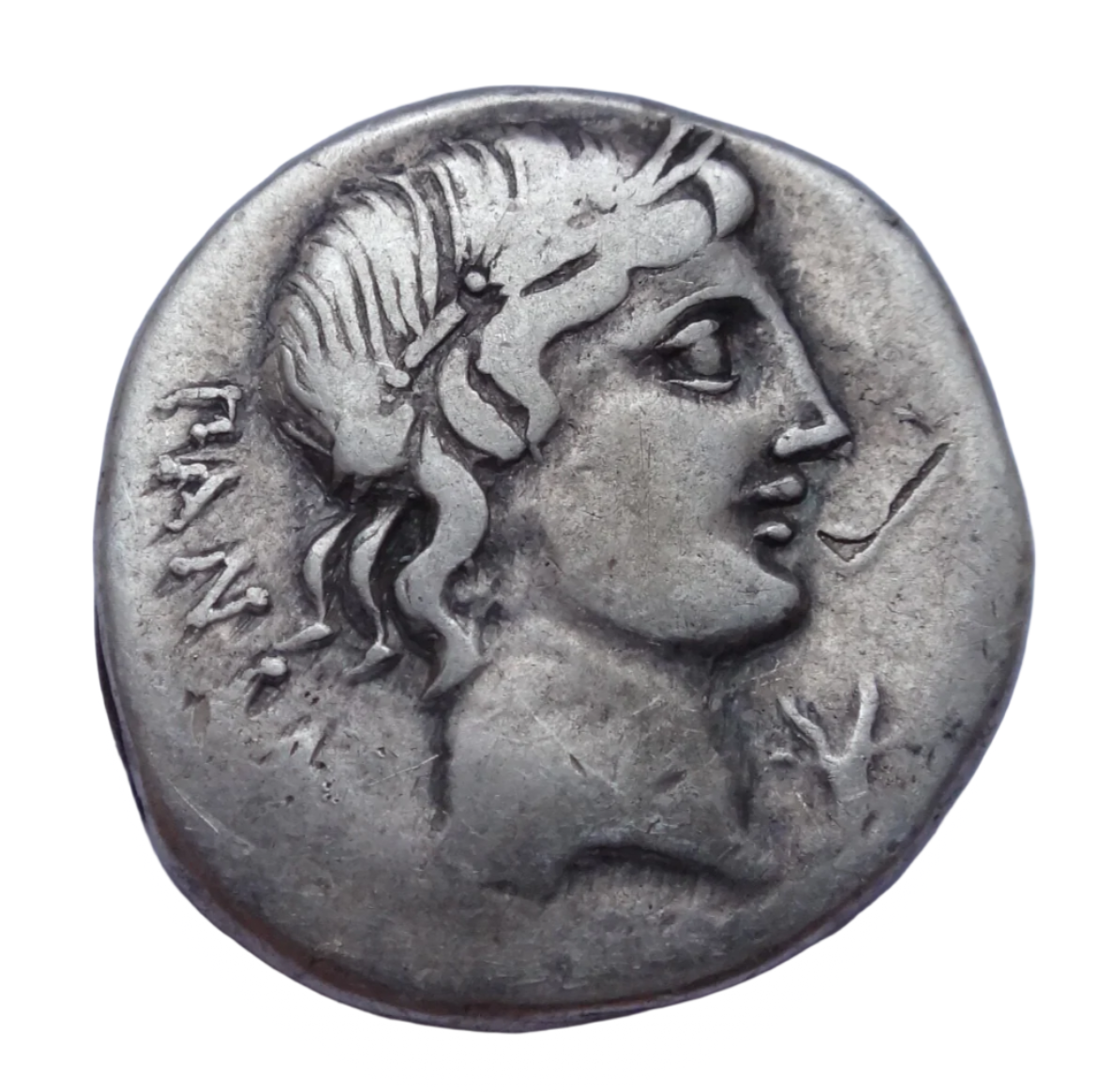 Roman Republic C. Vibius C. f. Pansa, 90 BC. AR Denarius. Rome mint.