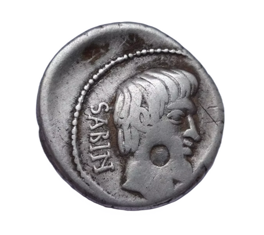 Roman Republic. L. Titurius L.f. Sabinus, 89 BC. Denarius