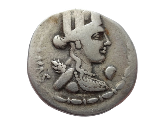Roman Republic M. Plaetorius M. f. Cestianus AR Denarius. Rome, 67 BC.