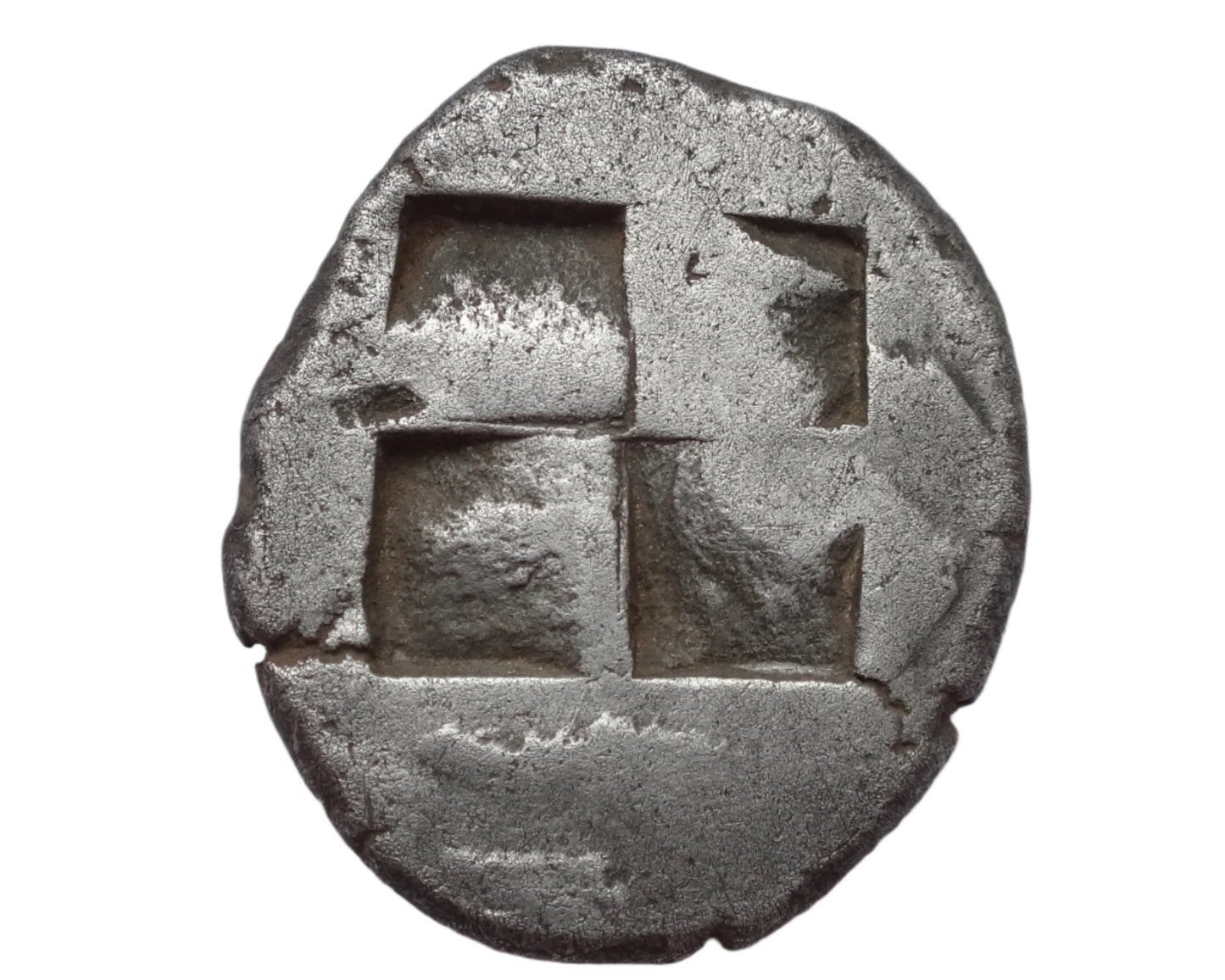 "Fine Style"NGC "Ch XF" 4/5 -3/5 MACEDON, Neapolis. Circa 525-480 BC. AR Stater