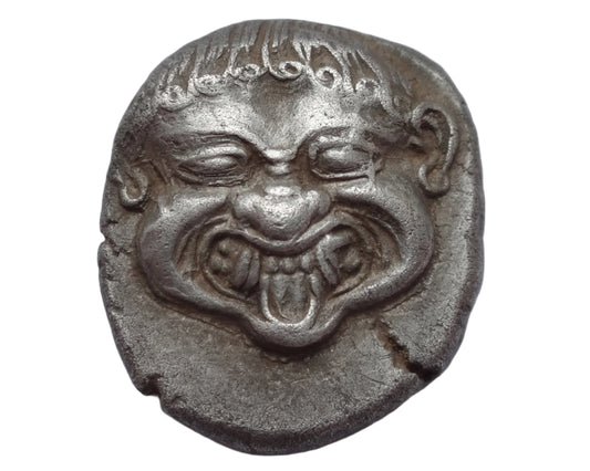 "Fine Style"NGC "Ch XF" 4/5 -3/5 MACEDON, Neapolis. Circa 525-480 BC. AR Stater