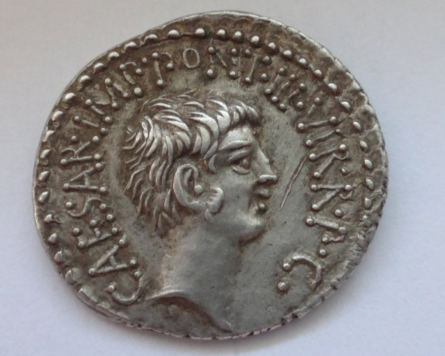 NGC Ch XF Strike: 4/5 Surface: 2/5 Mark Antony and Octavian with M.Barbatius Pollio  41 BC