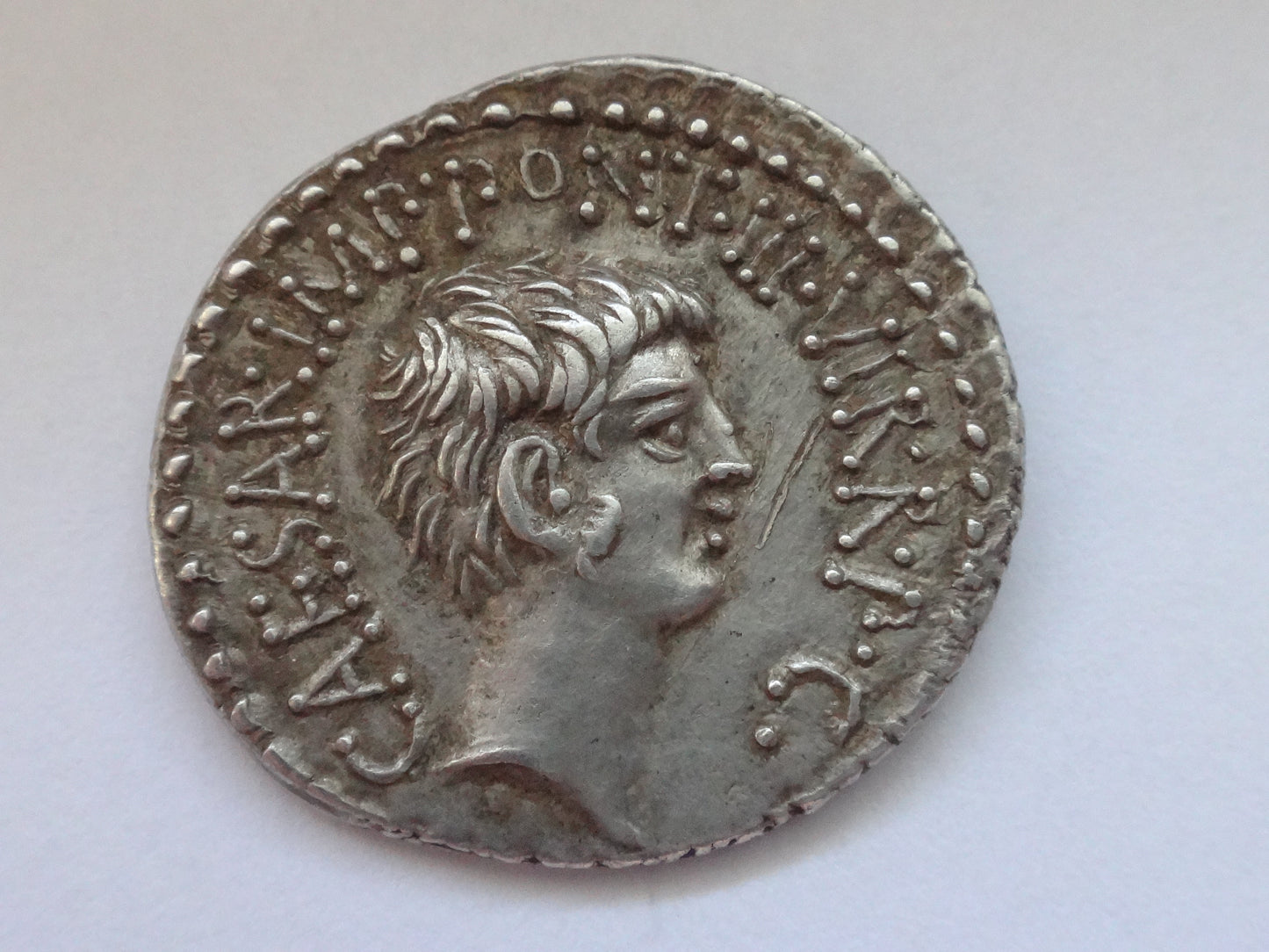 NGC Ch XF Strike: 4/5 Surface: 2/5 Mark Antony and Octavian with M.Barbatius Pollio  41 BC