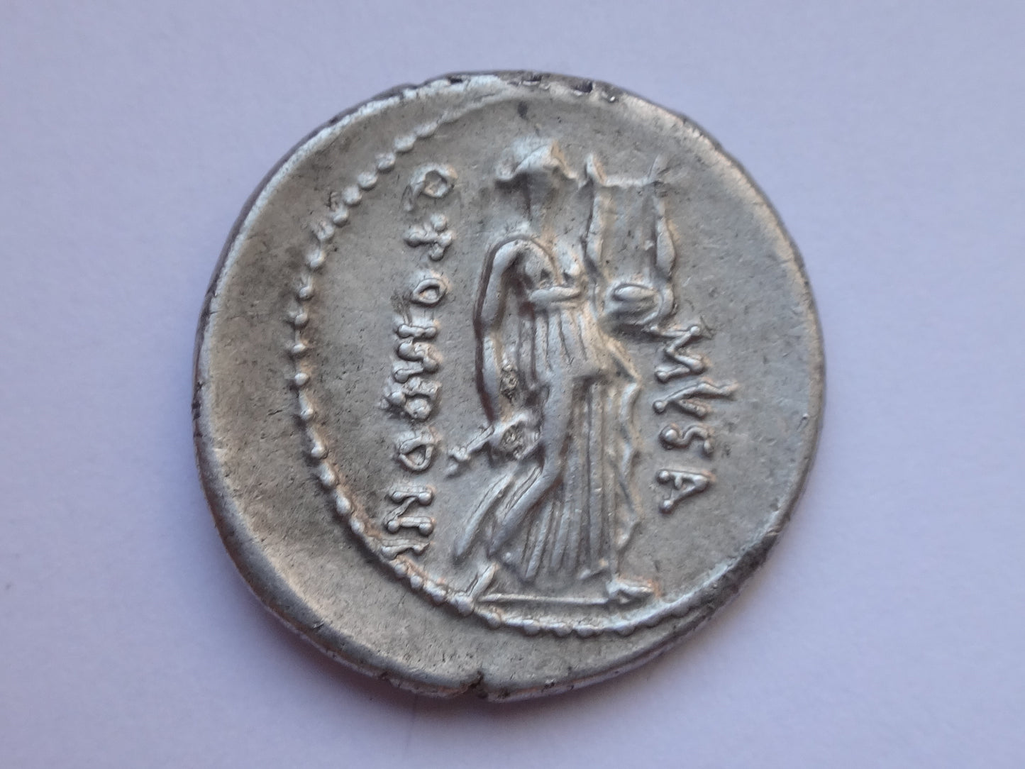 NGC "XF" 5/5- 3/5 Q.Pomp. Musa, c.66/56 BC Roman Republic AR Denarius