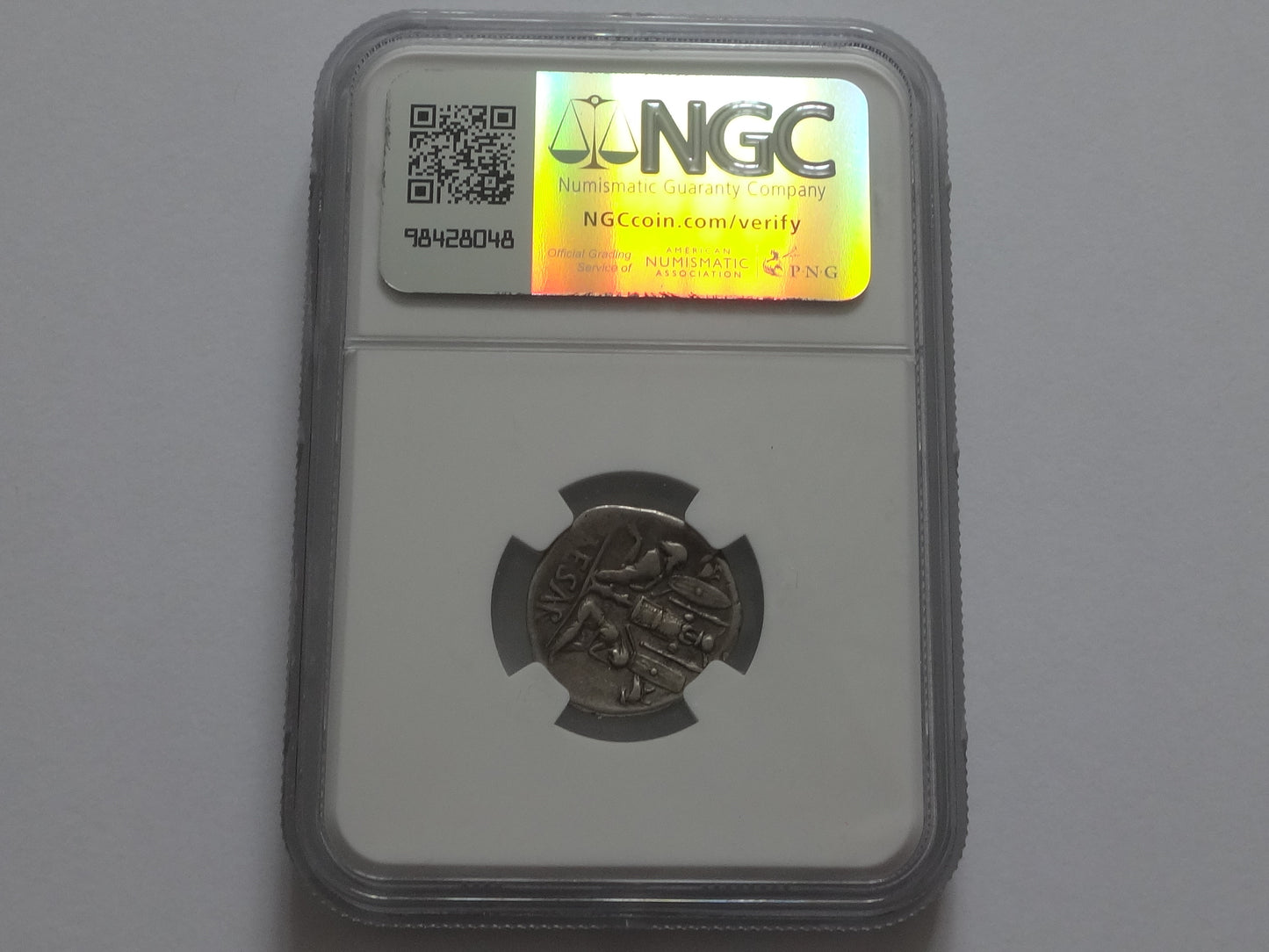 NGC VF 5/5- 4/5 Julius Caesar, d.44 BC Roman Imperatorial AR Denarius