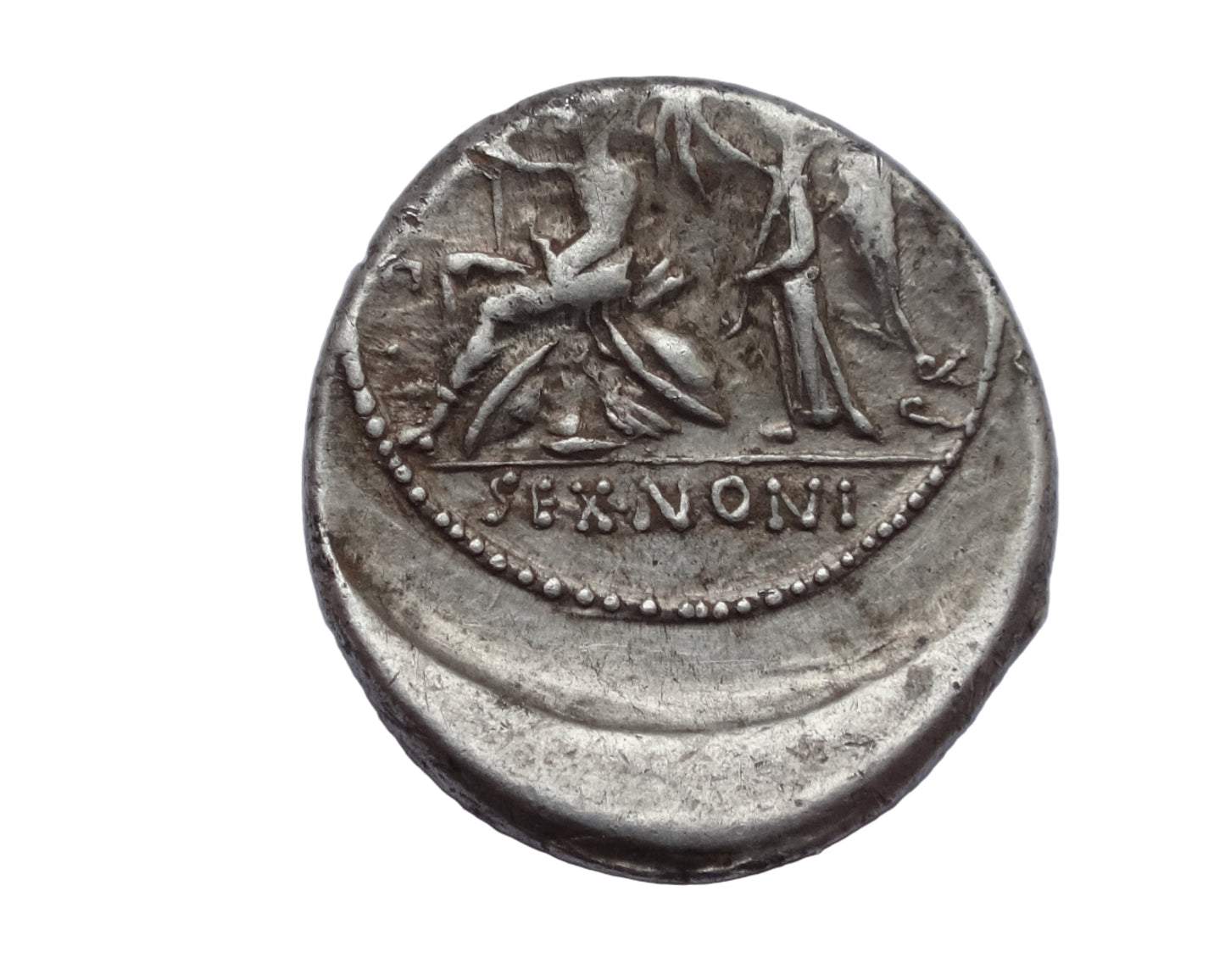 M. Nonius Sufenas, 59 BC. Denarius