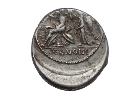 M. Nonius Sufenas, 59 BC. Denarius