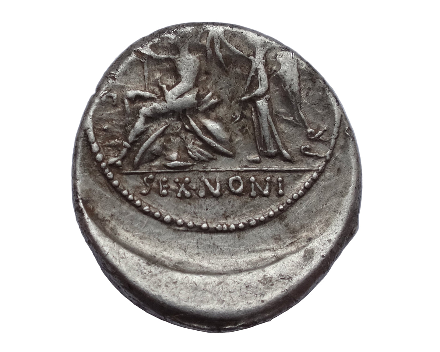M. Nonius Sufenas, 59 BC. Denarius