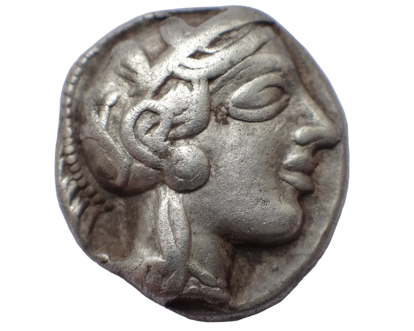 NGC "Ch  F" 5/5-4/5 ATTICA, Athens. Circa 454-404 BC. AR Drachm OWL
