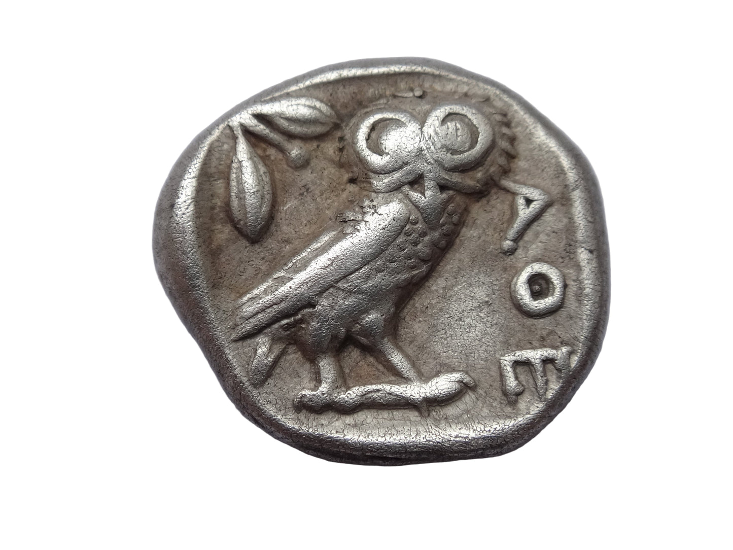 NGC "Ch  F" 5/5-4/5 ATTICA, Athens. Circa 454-404 BC. AR Drachm OWL