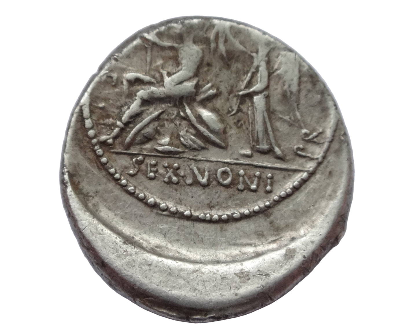 M. Nonius Sufenas, 59 BC. Denarius