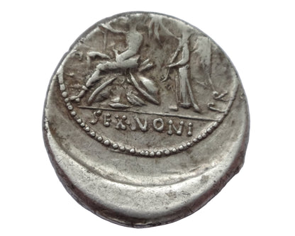 M. Nonius Sufenas, 59 BC. Denarius