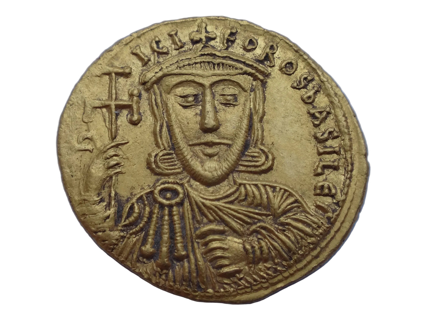 NGC"Ch AU" 4/5- 3/5 Nicephorus I, AD 802-811 Byzantine Empire Gold AV Solidus