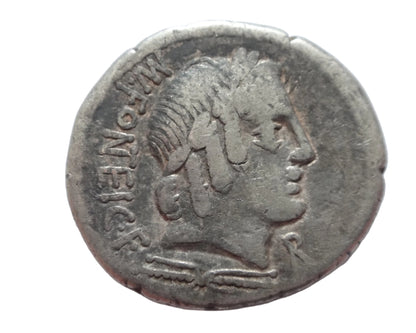 Roman Republic Mn. Fonteius C.f. 85 BC. AR Denarius