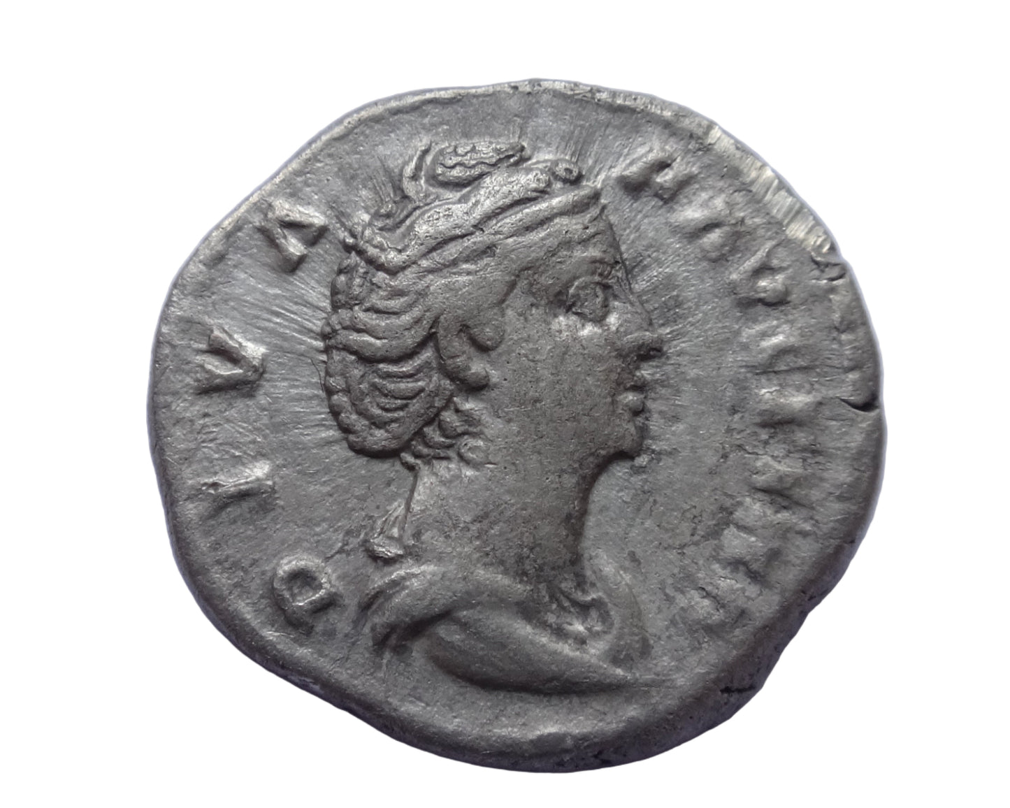 Diva Faustina I. AR Denarius, Rome.