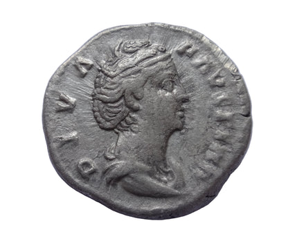 Diva Faustina I AR Denarius, Rome