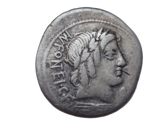 Mn. Fonteius C.f. 85 BC. AR Denarius