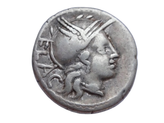 L. Rutilius Flaccus, AR Denarius 77 BC