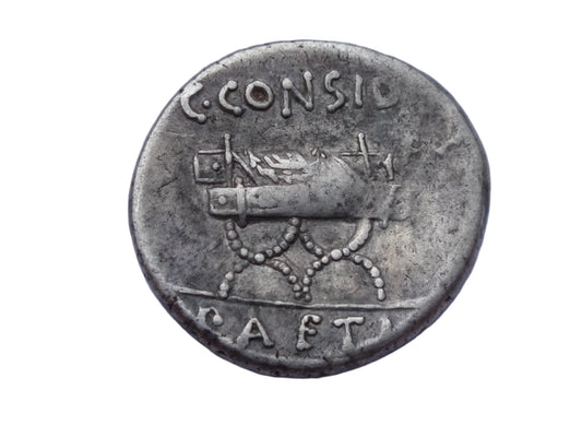 C. Considius Paetus. 46 BC. AR Denarius. Rome mint.