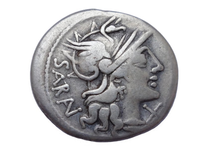 M. Atilius Saranus 148 BC. AR Denarius