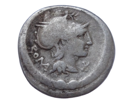 Manlius. L. Manlius Torquatus. Denarius.