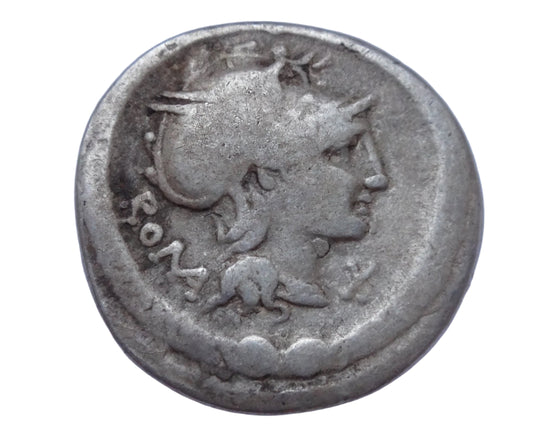 Manlius. L. Manlius Torquatus. Denarius.