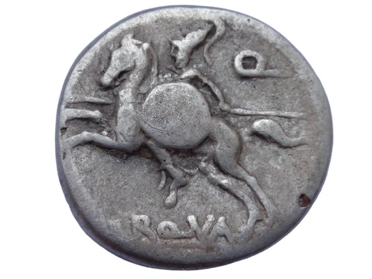 Manlius. L. Manlius Torquatus. Denarius.