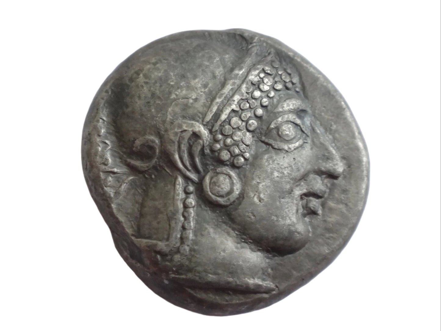 Greek Attica, Athens AR Tetradrachm. Circa 500-480 BC. Rare archaic type!