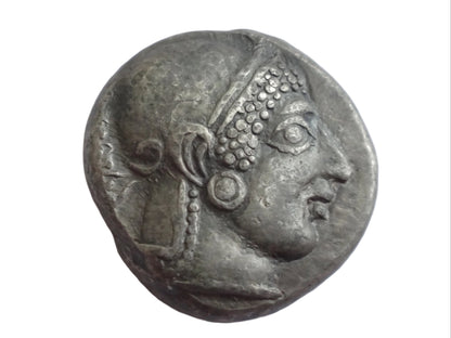Greek Attica, Athens AR Tetradrachm. Circa 500-480 BC. Rare archaic type!