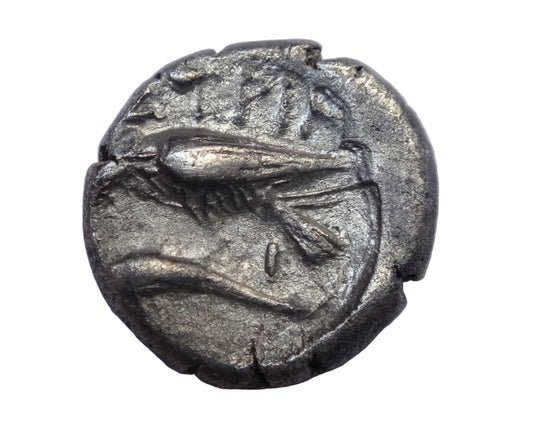 MOESIA. Istros. Trihemiobol or 1/4 Drachm (4th century BC).Rare!