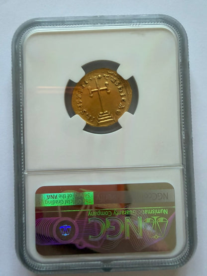 Nicephorus I Gold AV Solidus, AD 802–811 — NGC Ch AU