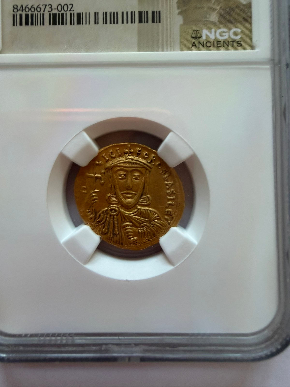 NGC"Ch AU" 4/5- 3/5 Nicephorus I, AD 802-811 Byzantine Empire Gold AV Solidus