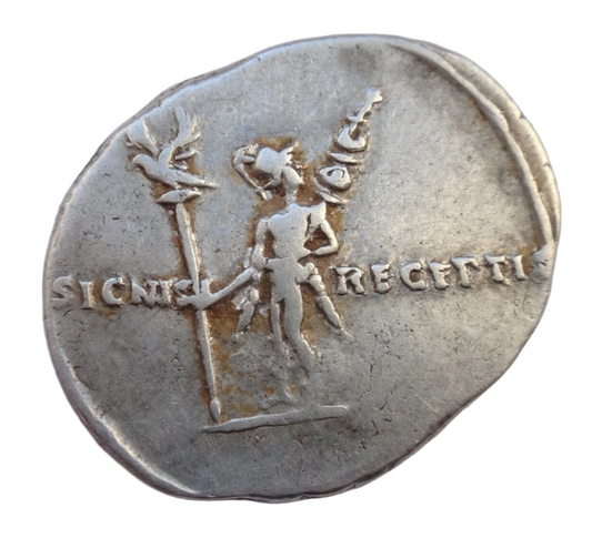 NGC "VF" 5/5-3/5 Roman Empire. Extremely Rare Augustus (27 BC-14 AD). AR Denarius. Rome
