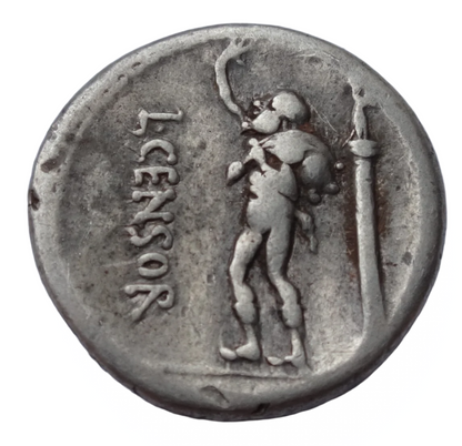 L. Censorinus. 82 BC. AR Denarius/