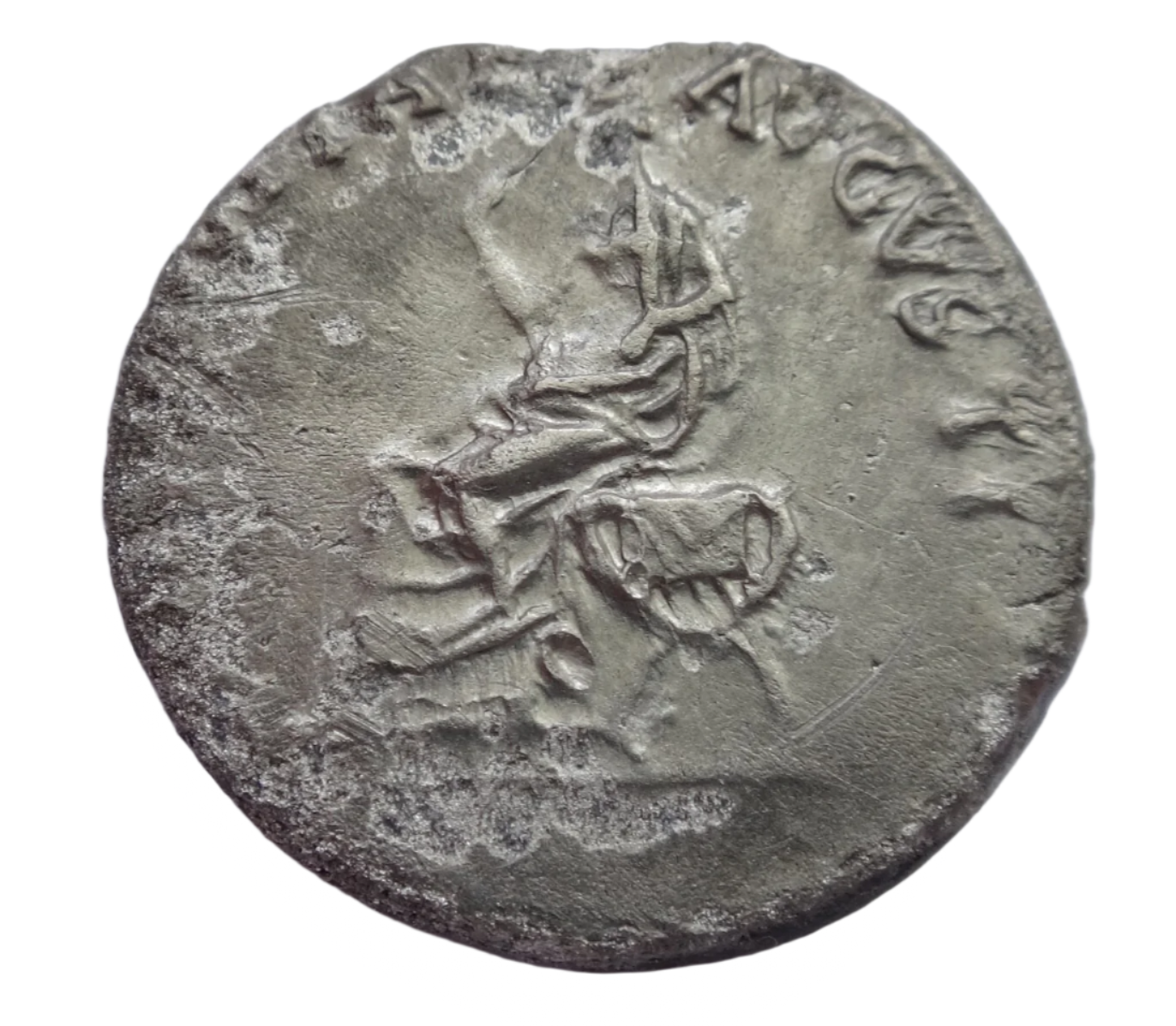 Claudius. AD 41-54. AR Denarius. Very Rare!
