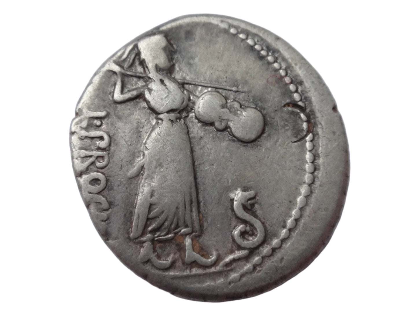 L. Procilius. 80 BC. AR Denarius.