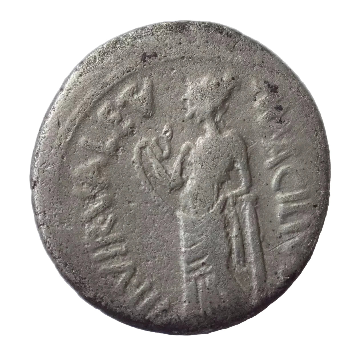 Man. Acilius Glabrio, 49 BC. Denarius, Rome.