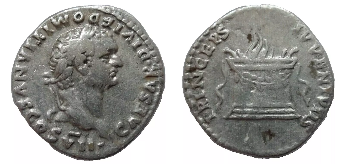 Domitian AR Denarius. Rome, AD ( 81-96).