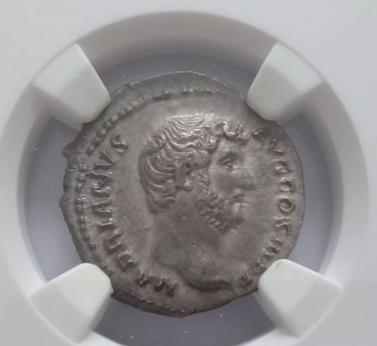 NGC AU 5/5 - 3/5 Hadrian, AD 117-138 AR Denarius