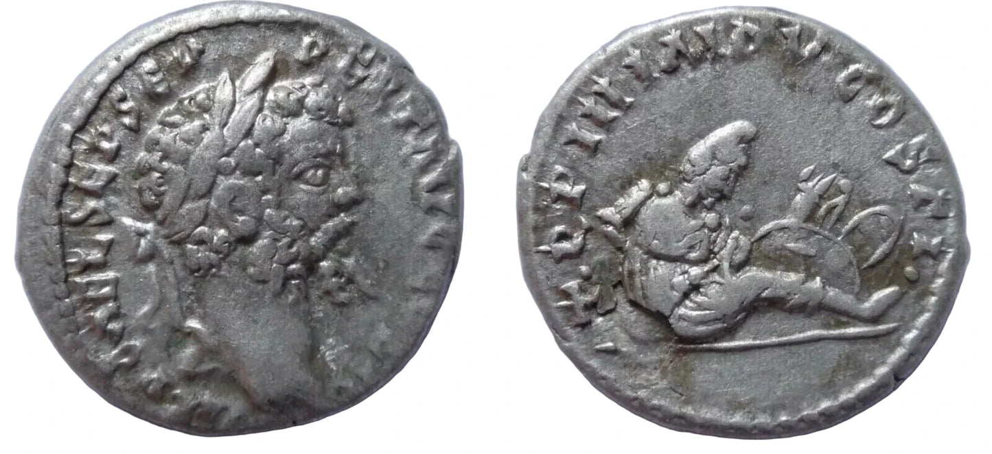 Septimius Severus AD 193-211. Emesa, Denarius AR.